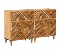 vidaXL Armadi di Stoccaggio 2 pcs Marrone 60 x 33,5 x 75 cm, Mobili pratici per casa, armadietti rettangolari, scaffali efficienti, organizer eleganti