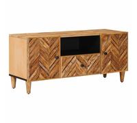 vidaXL Armadi di Stoccaggio con cassetto Marrone 105 x 33,5 x 46 cm, Elegante mobile per media, design moderno, forma rettangolare, finitura marrone, unità funzionale, decorazione di casa
