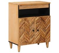 vidaXL Armadi di Stoccaggio con porta Marrone 60 x 33,5 x 75 cm, Mobile moderno per il soggiorno, armadietto media in legno, unità di stoccaggio per la casa