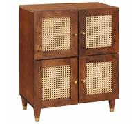 vidaXL Credenza - Una piccola unità di archiviazione per la tua sala da pranzo. È realizzata in legno massello, assicura che i tuoi oggetti siano ordinati e un aspetto fantastico.