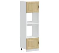 vidaXL Armadi Forno 2 pz Lucca Rovere Sonoma in Legno Multistrato, unità Forno, Armadio Forno da Cucina, unità Base Forno, unità Forno da Cucina