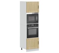 vidaXL Armadi Forno 2 pz Kalmar Rovere Sonoma in Legno Multistrato