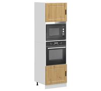 vidaXL Armadi Forno 2 pz Porto Rovere Artigianale in Legno Multistrato