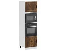 vidaXL Armadi Forno 2 pz Porto Rovere Fumo in Legno Multistrato