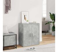 vidaXL Armadi per scarpe 60 x 35 x 70 cm Grigio Cemento