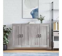 vidaXL Armadietti a Parete 2 pz Grigio Sonoma in Legno Multistrato