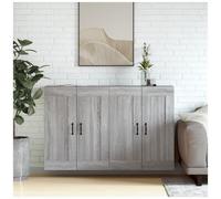 VIDAXL - Armadietti A Parete 2 Pz Grigio Sonoma In Legno Multistrato