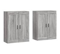 VIDAXL - Armadietti A Parete 2 Pz Grigio Sonoma In Legno Multistrato