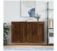 VIDAXL - Armadietti A Parete 2 Pz Rovere Marrone In Legno Multistrato