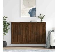 VidaXL Armadietti a Parete 2 pz Rovere Marrone in Legno Multistrato