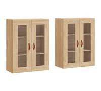 VIDAXL - Armadietti A Parete 2 Pz Rovere Sonoma In Legno Multistrato