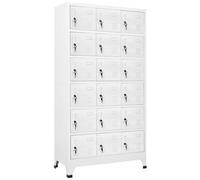 VIDAXL - Armadietto A 18 Scomparti In Metallo 90x40x180 Cm