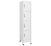 vidaXL Armadietto a 4 Comparti con Serrature 38x45x180 cm Mobiletto Armadio