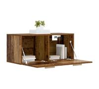 vidaXL Wandkast Muurmontage Oud hout 80 x 36,5 x 35 cm Bewerkt hout