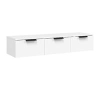 AX Armadietto Mensola Bianco Mobiletto TV Pensile Cassetti Mobile Legno + 811403