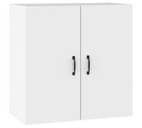 AX Mobiletto Bianco Pensile 2Ante 60x31x60cm Armadietto Casa Portaoggetti 812897