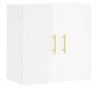 vidaXL Armadietto a Muro Bianco Lucido 60x31x60 cm Legno Multistrato