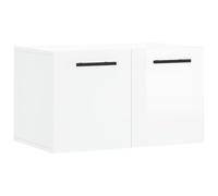 vidaXL Armadietto a Muro Bianco Lucido 60x36,5x35 cm Legno Multistrato