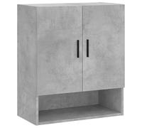 vidaXL Armadietto a Muro Grigio Cemento 60x31x70 cm Legno Multistrato