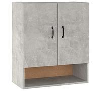 vidaXL Armadietto a Muro Grigio Cemento 60x31x70 cm Legno Multistrato