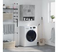 vidaXL Armadietto a Muro Grigio Cemento 60x31x70 cm Legno Multistrato