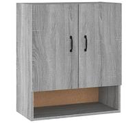 vidaXL Armadietto a Muro Grigio Sonoma 60x31x70cm in Legno Multistrato