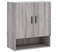 vidaXL Armadietto a Muro Grigio Sonoma 60x31x70cm in Legno Multistrato