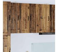 vidaXL Armadietto a muro LUCCA 2 pcs Legno antico 30 x 31 x 80 cm