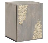 vidaXL Armadietto a muro Montaggio a parete Grigio 38 x 33 x 48 cm