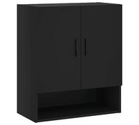 vidaXL Armadietto a Muro Nero 60x31x70 cm in Legno Multistrato