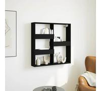vidaXL Armadietto a Muro Nero 80x15x80 cm in Legno Multistrato