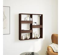 vidaXL Armadietto a Muro Rovere Marrone 80x15x80 cm Legno Multistrato