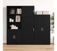 vidaXL Wandkast Zwart eiken 45 x 42,5 x 40 cm Bewerkt hout