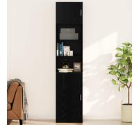 vidaXL Armadietto a muro Rovere nero 50 x 42.5 x 40 cm
