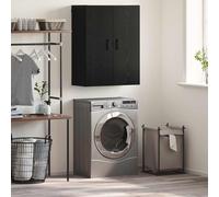 vidaXL Armadietto a muro Rovere Nero 69,5 x 34 x 90 cm