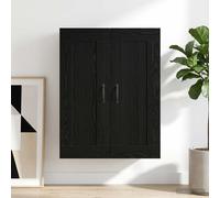 vidaXL Armadietto a muro Rovere Nero 69,5 x 34 x 90 cm