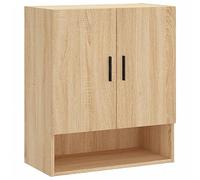 vidaXL Armadietto a Muro Rovere Sonoma 60x31x70 cm Legno Multistrato, Mobile a Muro, Mobile espositivo, portaoggetti da Parete, arredo da Soggiorno