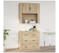 VIDAXL - Armadietto A Muro Rovere Sonoma 80x33x80 Cm Legno Multistrato