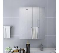 vidaXL Armadietto a Specchio Bianco 60x15x75 cm in MDF
