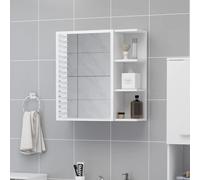 vidaXL Armadietto a Specchio Bianco 62,5x20,5x64 cm Legno Multistrato