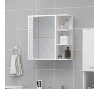 vidaXL Armadietto a Specchio Bianco 62,5x20,5x64 cm Legno Multistrato
