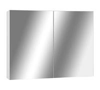vidaXL Armadietto a Specchio Bianco 80x15x60 cm in MDF