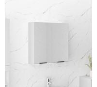 vidaXL Armadietto a Specchio da Bagno Bianco 64x20x67 cm