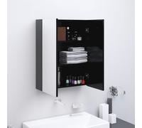 vidaXL Armadietto a Specchio per Bagno 60x15x75 cm MDF Antracite