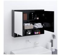 VIDAXL - Armadietto A Specchio Per Bagno 80x15x60 Cm Mdf Antracite