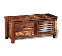 vidaXL Mobile Porta TV Multimediale in Legno Massello di Recupero