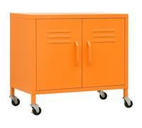 vidaXL Armadietto Arancione 60x35x56 cm in Acciaio