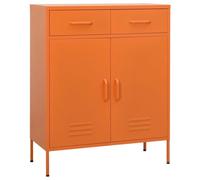 vidaXL Armadietto Arancione 80x35x101,5 cm in Acciaio