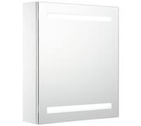 vidaXL Armadietto Bagno con Specchio e LED 50x13,5x60 cm