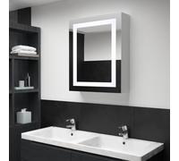 vidaXL Armadietto Bagno con Specchio e LED 50x13x70 cm